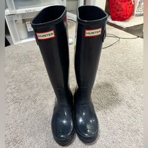 Hunter Classic navy Waterproof Boots